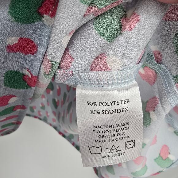 Michelle McDowell Women's Abstract Dots Cheetah Smocked Off Shoulder Dress Large - Picture 8 of 10